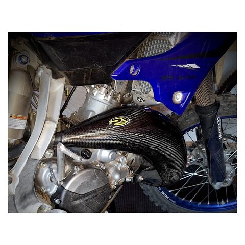 P3 Carbon Fiber Pipe Guard Yamaha YZ125 / YZ125X 2022-2026