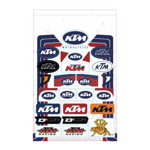 D'COR Visuals Retro KTM Decal Sheet