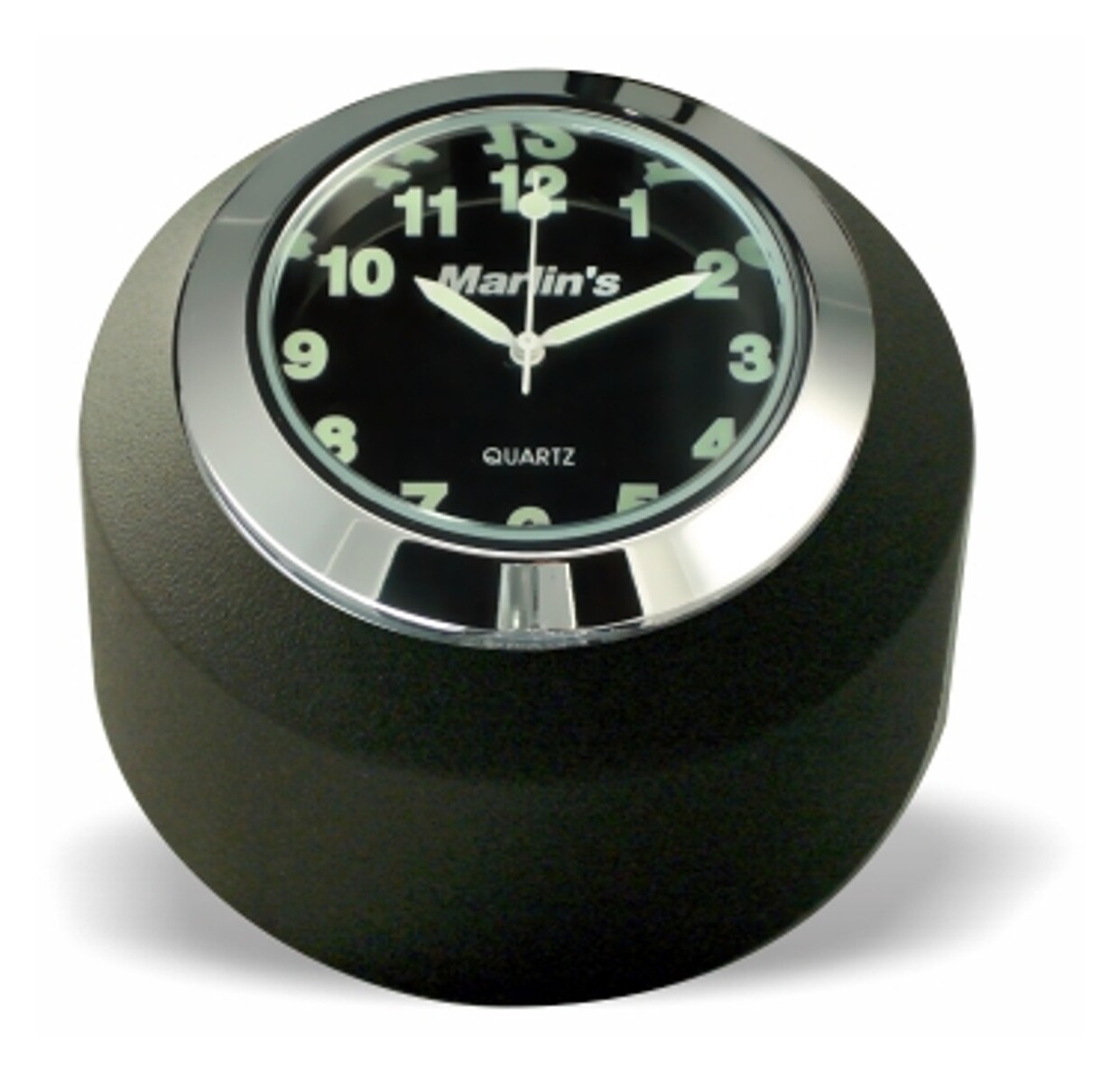 Marlin's Fork Stem Cover Clock / Thermometer For Harley Dyna / Softail / V-Rod 1984-2017 Traditional Black Clock