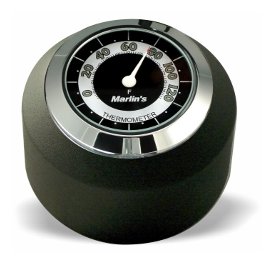 Marlin's Fork Stem Cover Clock / Thermometer For Harley Dyna / Softail / V-Rod 1984-2017 N/A