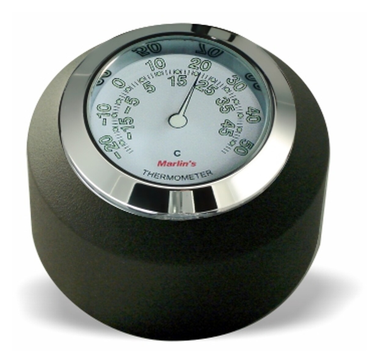 Marlin's Fork Stem Cover Clock / Thermometer For Harley Dyna / Softail / V-Rod 1984-2017 Radiant White Thermometer (Celsius Scale)