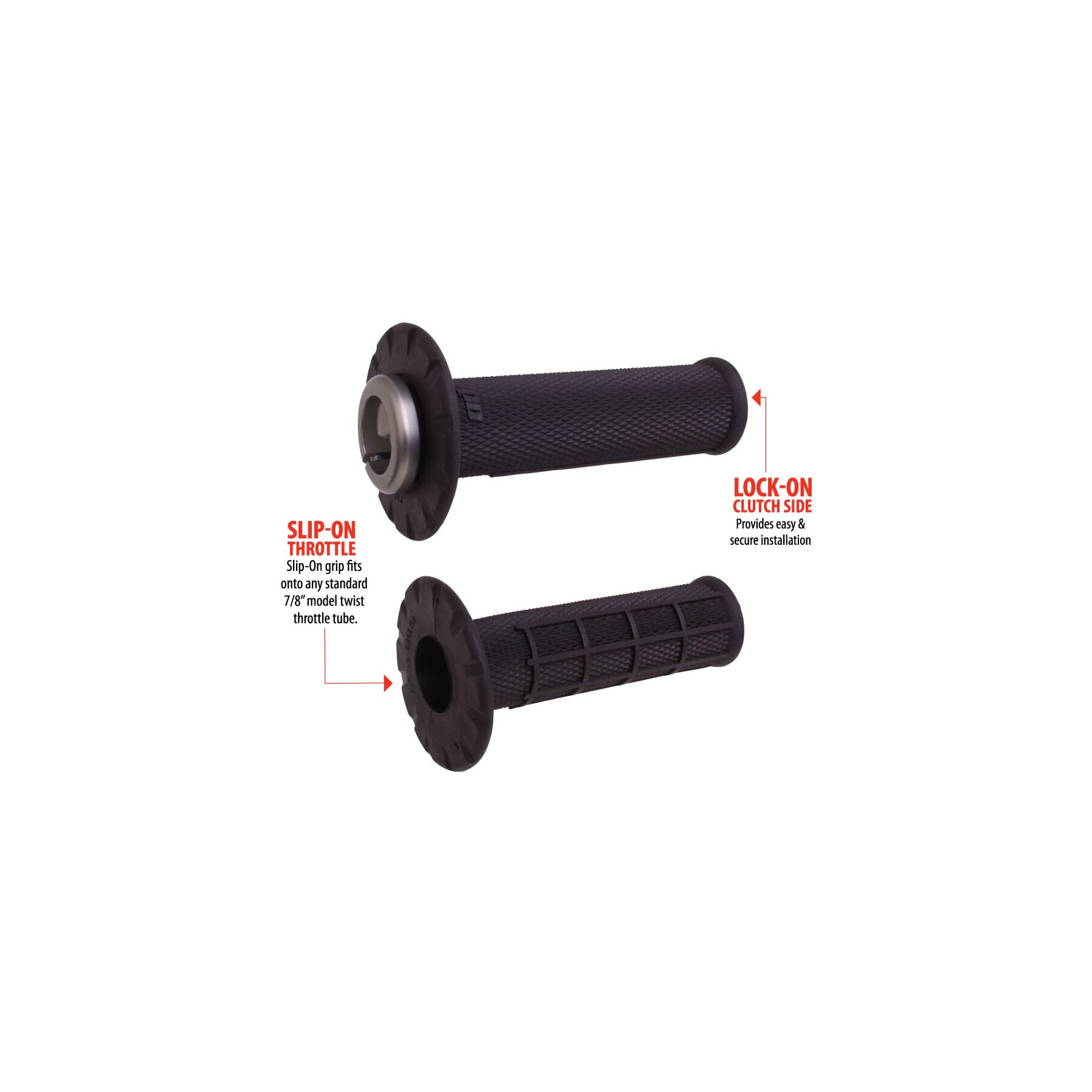 ODI MX V2 Universal Lock On Half Waffle Grips