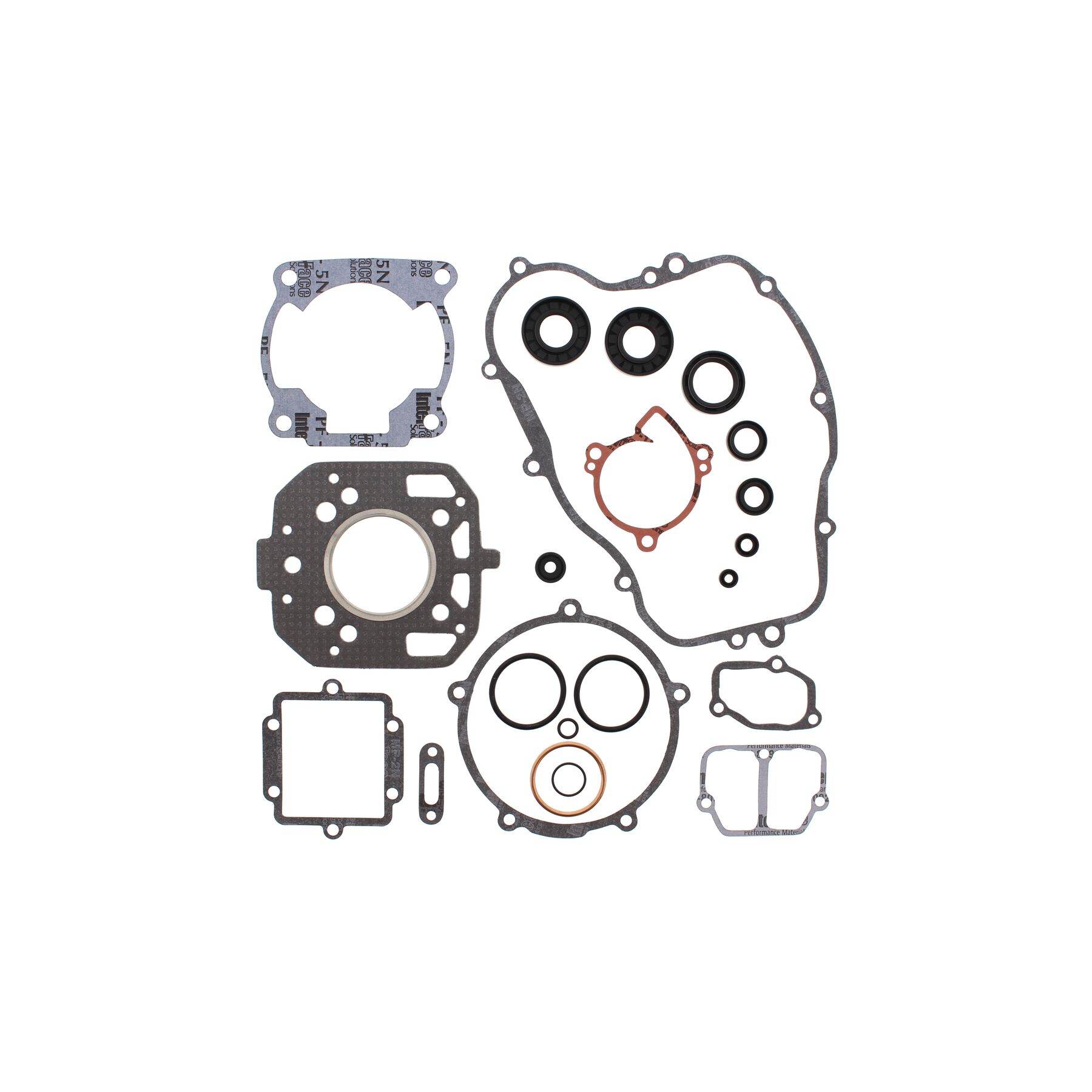 Vertex Complete Gasket Set With Oil Seals Kawasaki KX125 1987