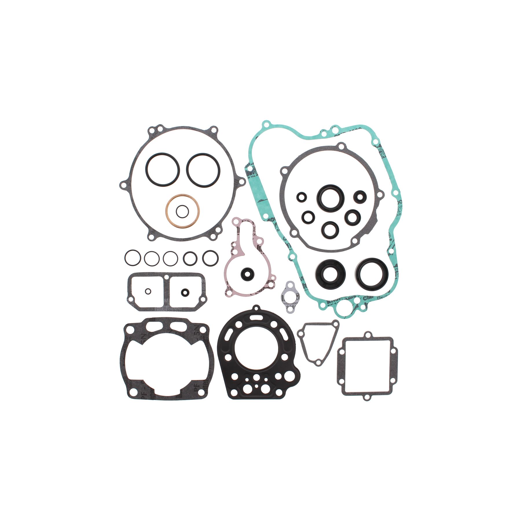 Vertex Complete Gasket Set With Oil Seals Kawasaki KX125 1990-1991
