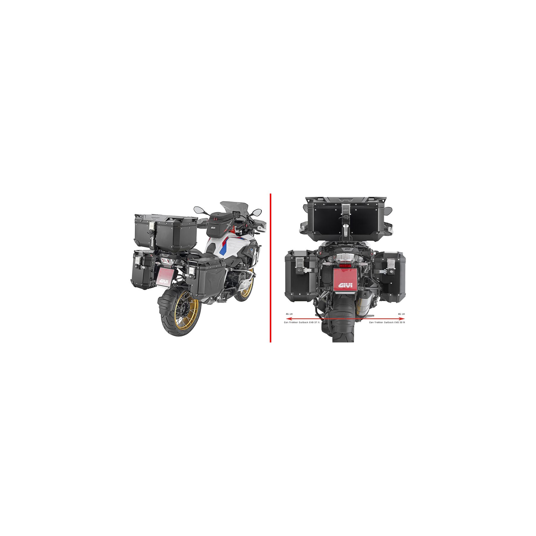 Givi PLOS5108CAM Side Case Racks BMW R1200GS / R1250GS / Adventure 201
