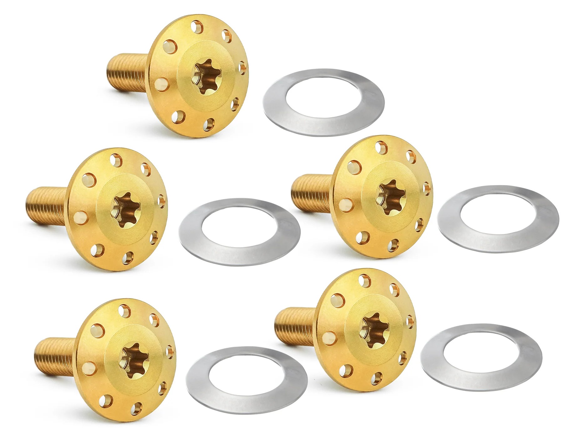 Arlen Ness Titanium Hub Mount Rotor Bolt Kit For Harley 2021-2025 N/A
