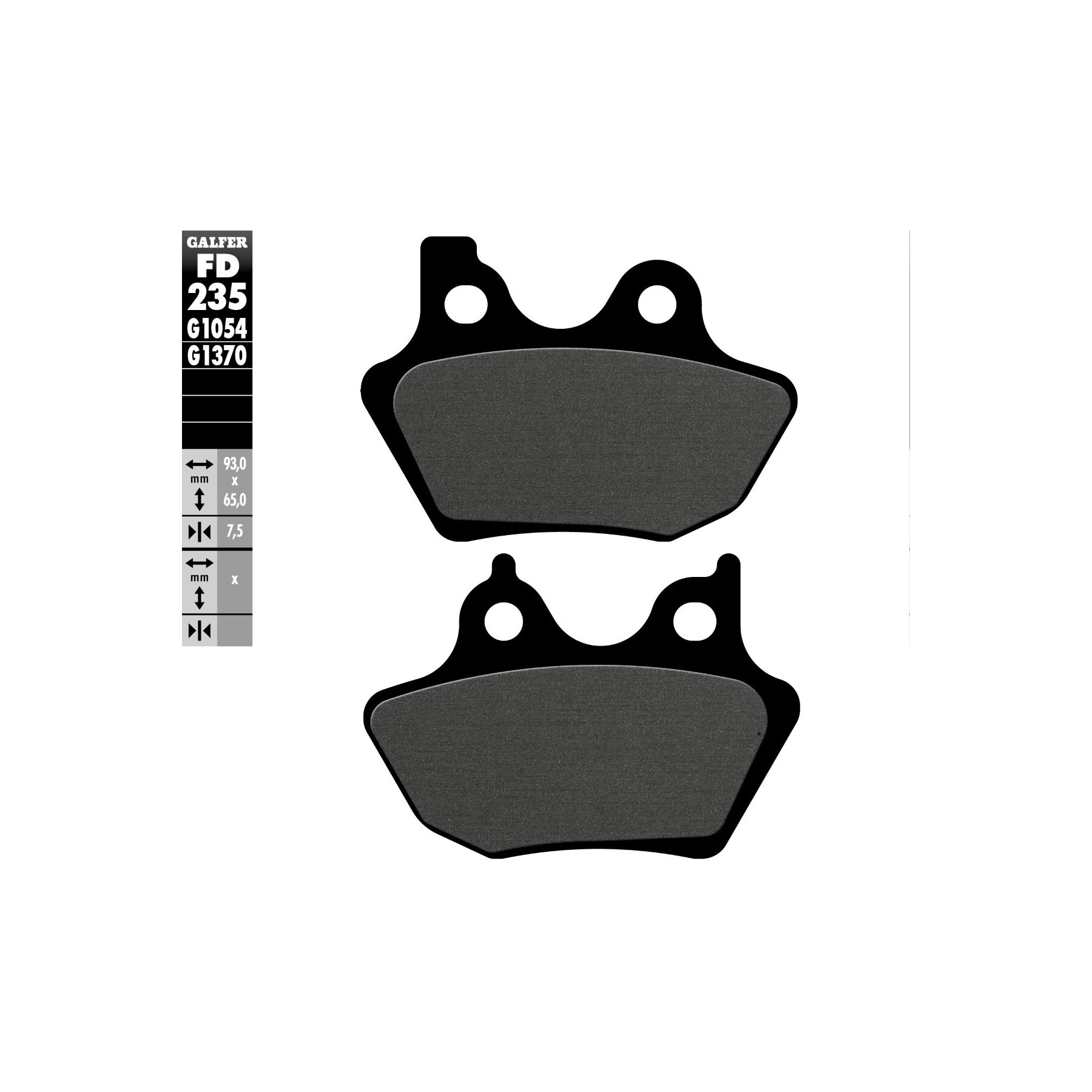 Galfer Organic 1054 Front / Rear Brake Pads For Harley 2000-2007