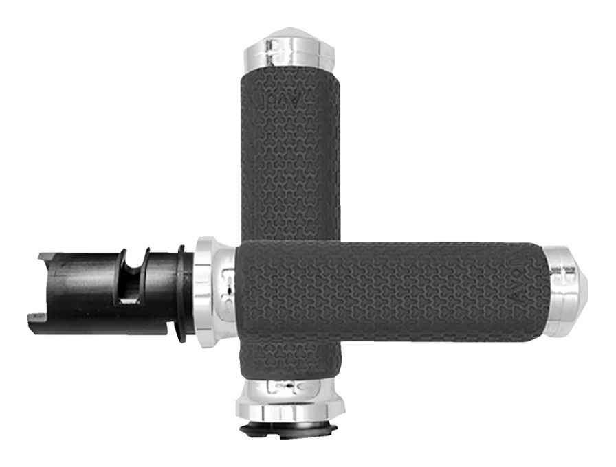 Avon Memory Foam Grips For Harley Touring / Softail 2023-2025 Chrome / 1.375" Dia.