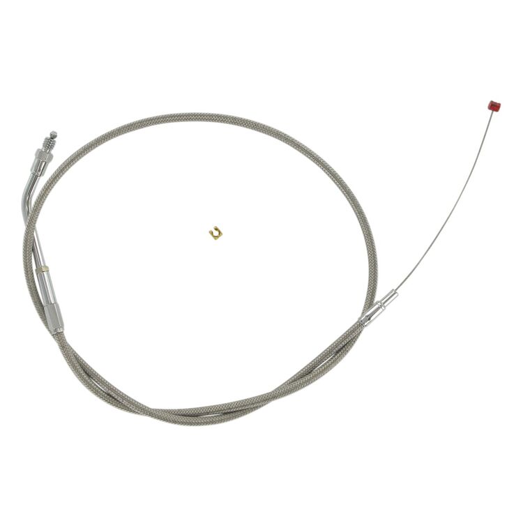Barnett Stainless Steel Throttle Cable For Harley Sportster 1988-1995 Stock [Open Box]