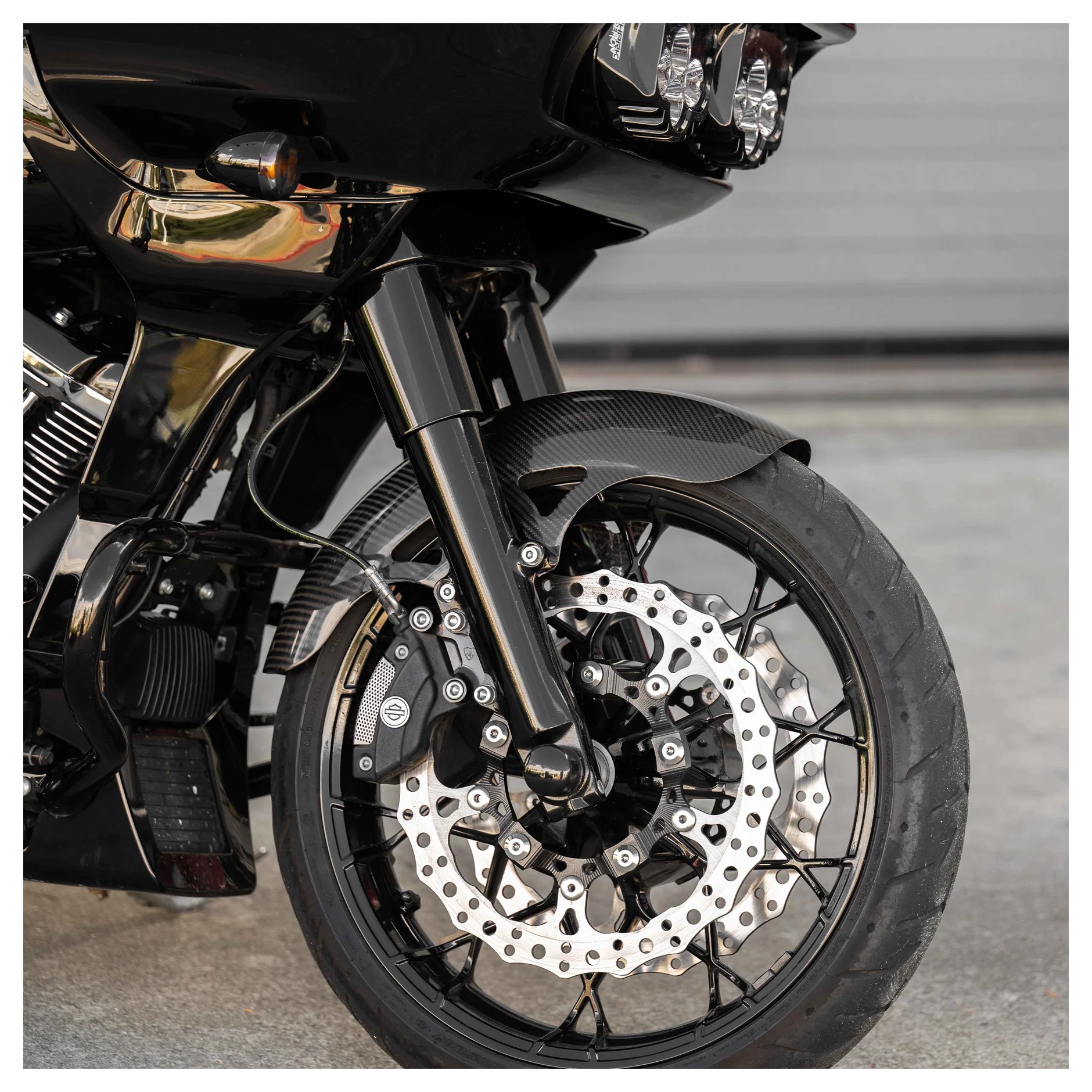 Arlen Ness Carbon Fiber Pro Sport Front Fender For Harley FLHX