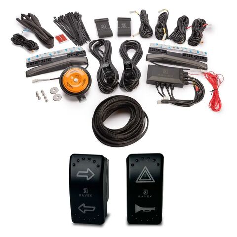 Ravek Auto-Cancel Turn Signal Kit w/White Running Lights Yamaha Wolverine X4 2020-2024