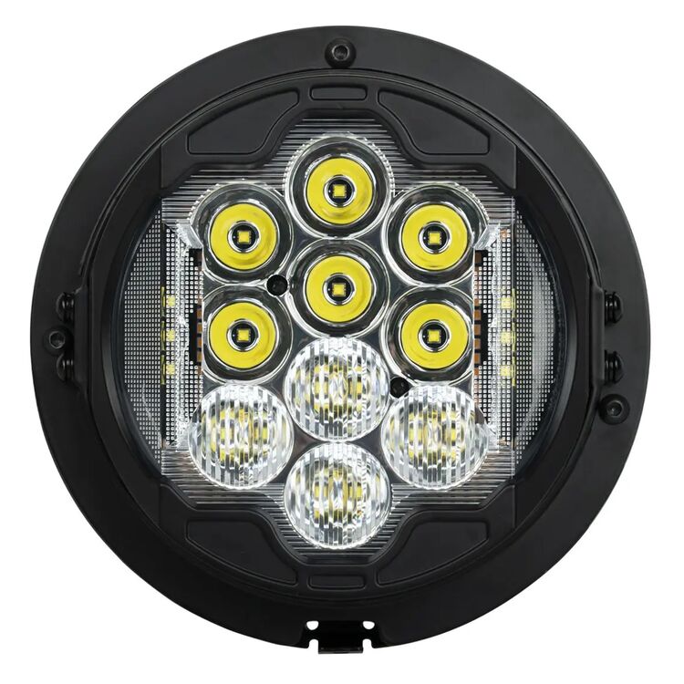 HogWorkz Silvertooth 7" LED Performance Headlight For Harley Touring 1994-2025