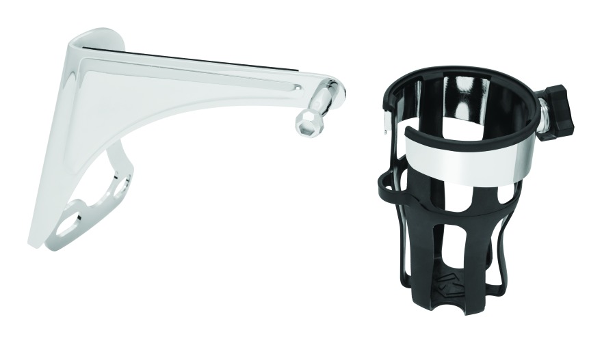 ドリンク×2、503×4 Kuryakyn Reflex Passenger Drink Holder For Harley Touring