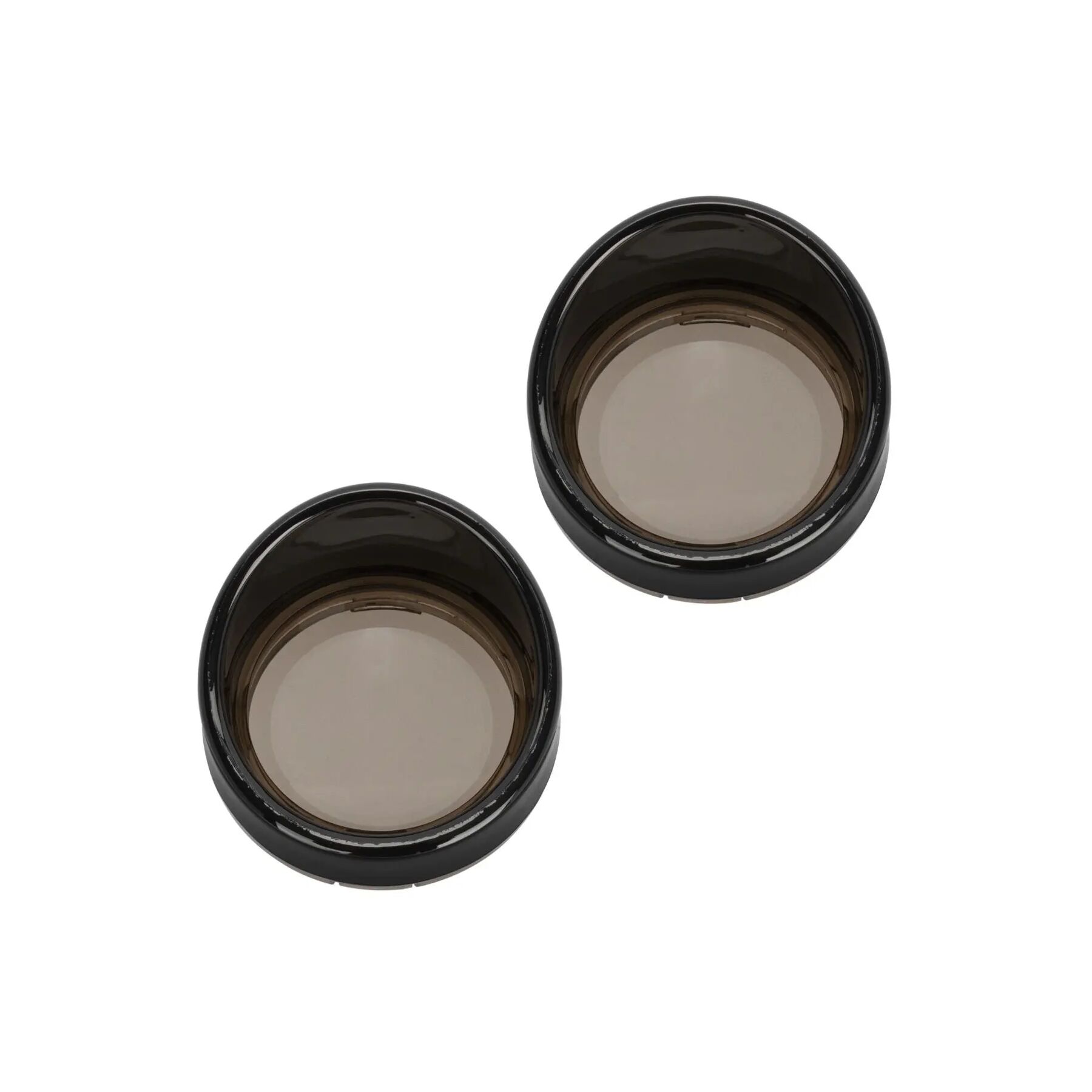 HogWorkz Bullet Style Turn Signal Visor Trim Rings And Lens For Harley