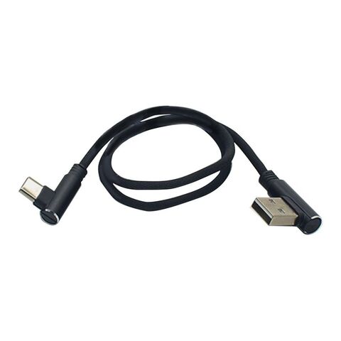 RidePower USB To 90 Degree USB-C Phone Charging Cable