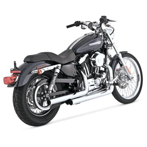 中古 VANS&HINES / DYNA BIG SHOTS STGGD BLK Vance & Hines Big Shots Staggered Exhaust For Harley Dyna