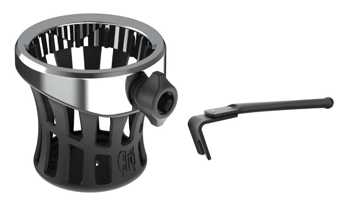 Ciro Gen 2 Passenger Drink Holder For Harley Touring 2014-2025 N/A