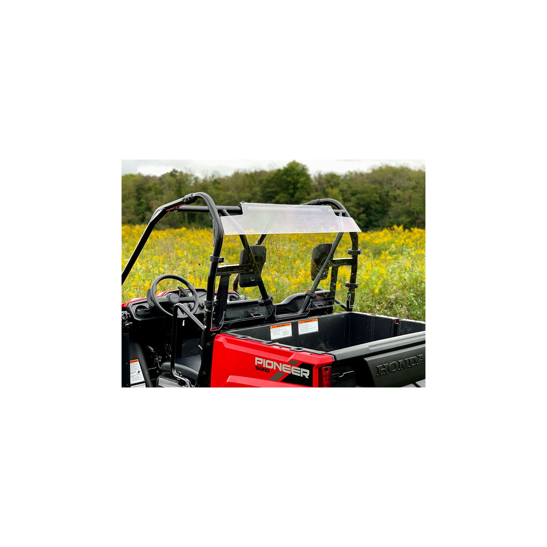 Spike Polycarbonate Rear Windshield Honda Pioneer 500 / 520 2015-2023