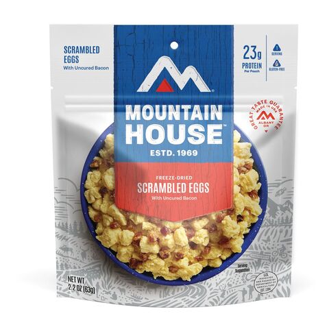 Mountain House Scrambled Eggs with Bacon Pouch