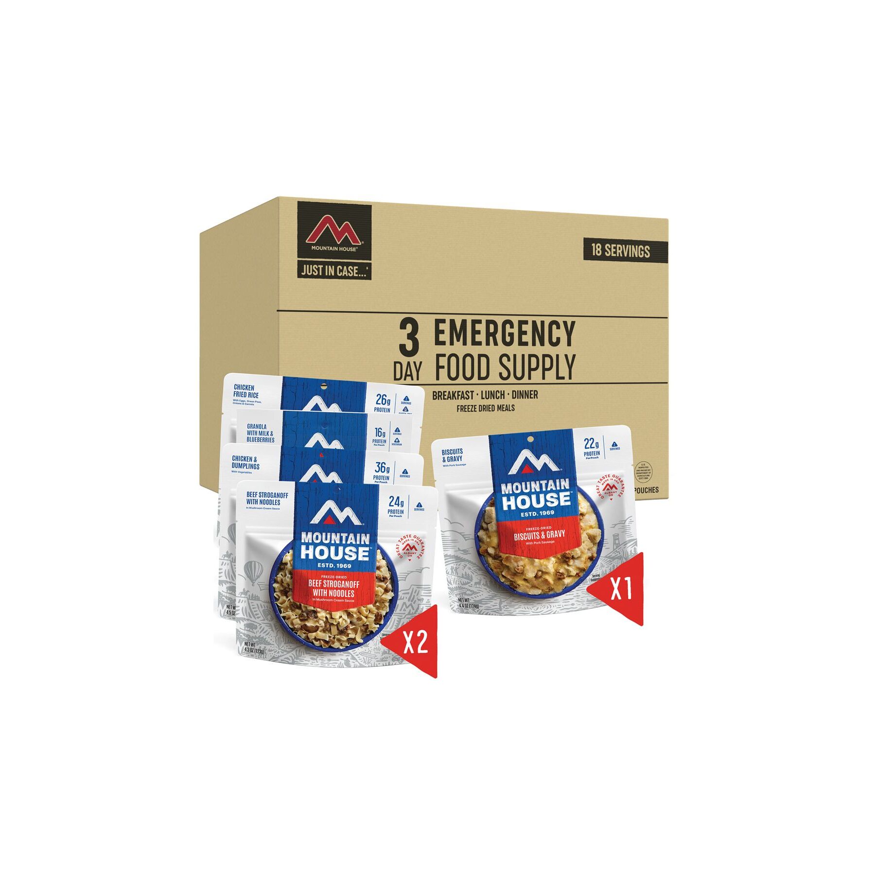 Mountain House 3-Day Emergency Food Supply