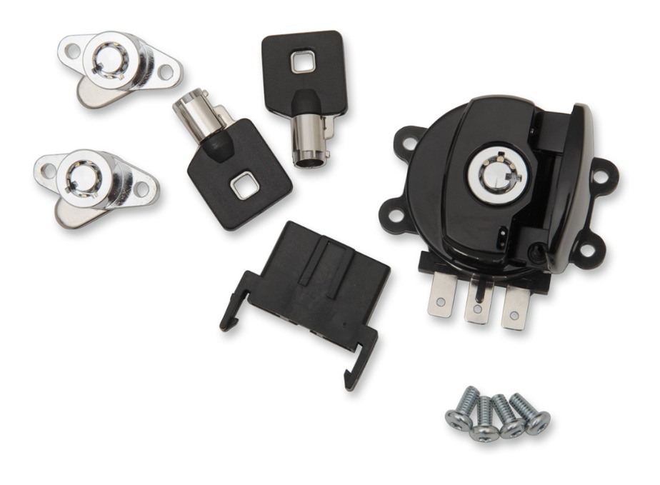Drag Specialties Ignition Switch And Saddlebag Lock Kit For Harley Road King 1998-2013 N/A