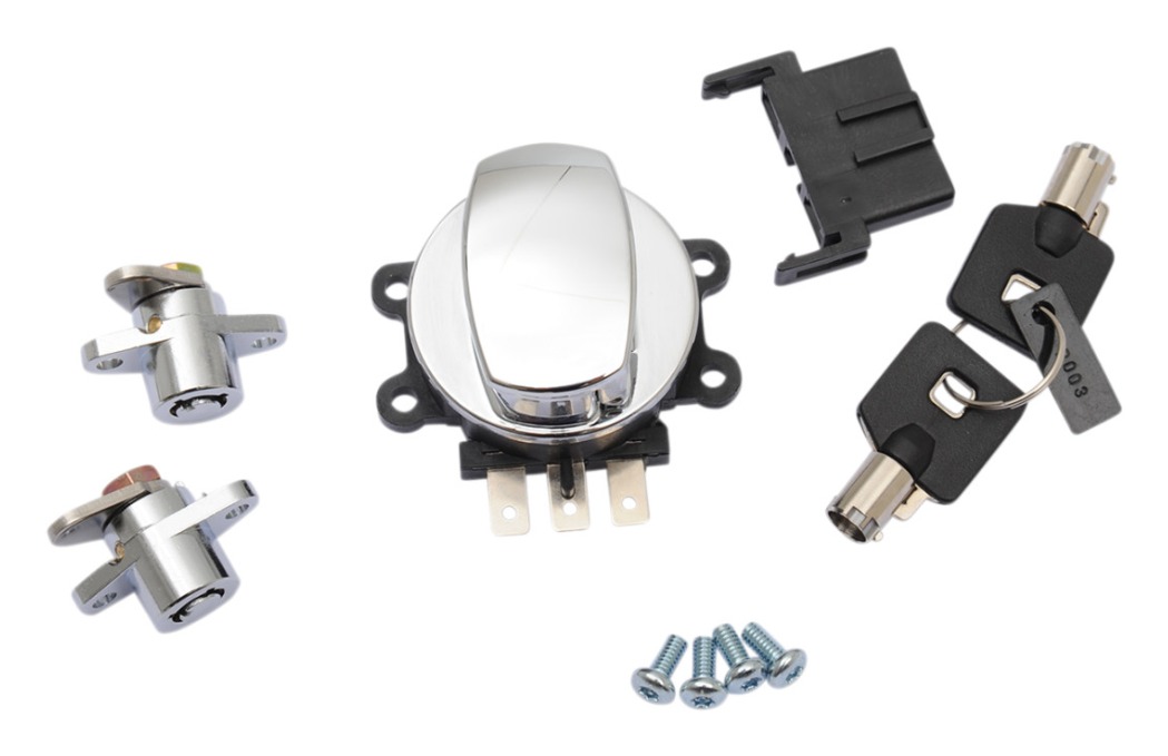 Drag Specialties Ignition Switch And Saddlebag Lock Kit For Harley Road King 1998-2013 N/A