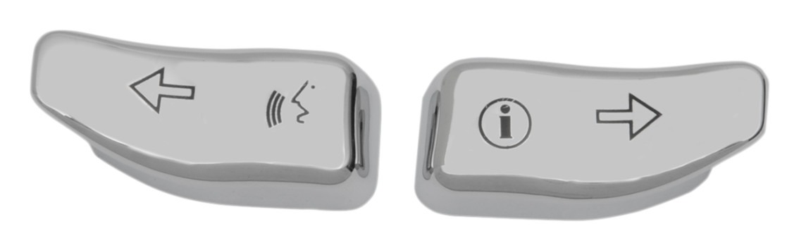 Drag Specialties Turn Signal Switch Extension Caps For Harley Touring 2014-2025 N/A