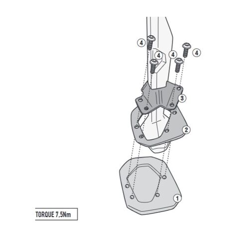 Givi ES5145 Sidestand Foot BMW F900GS 2024-2025