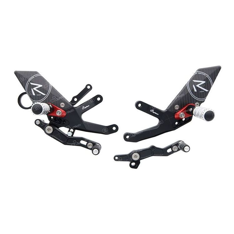 LighTech R Series Rearsets BMW S1000RR 2020-2024 Black/Red [Blemished - Very Good]