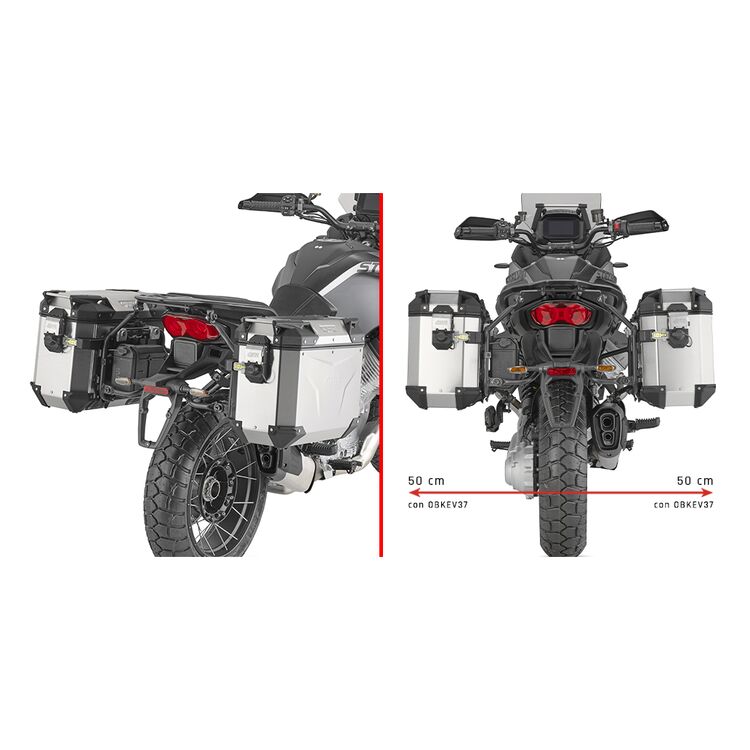 Givi PLO8208CAM Side Case Racks For Outback Side Cases Moto Guzzi Stelvio 2024