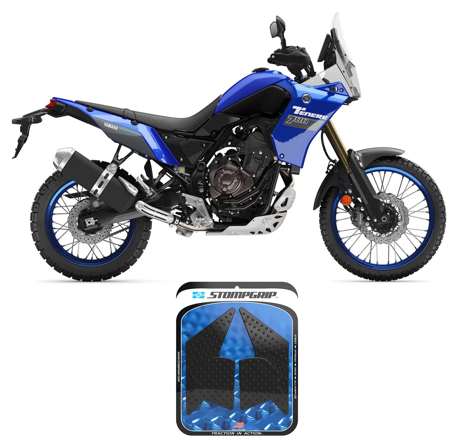 Stompgrip Tank Pad Yamaha Tenere 700 2021-2025 Volcano