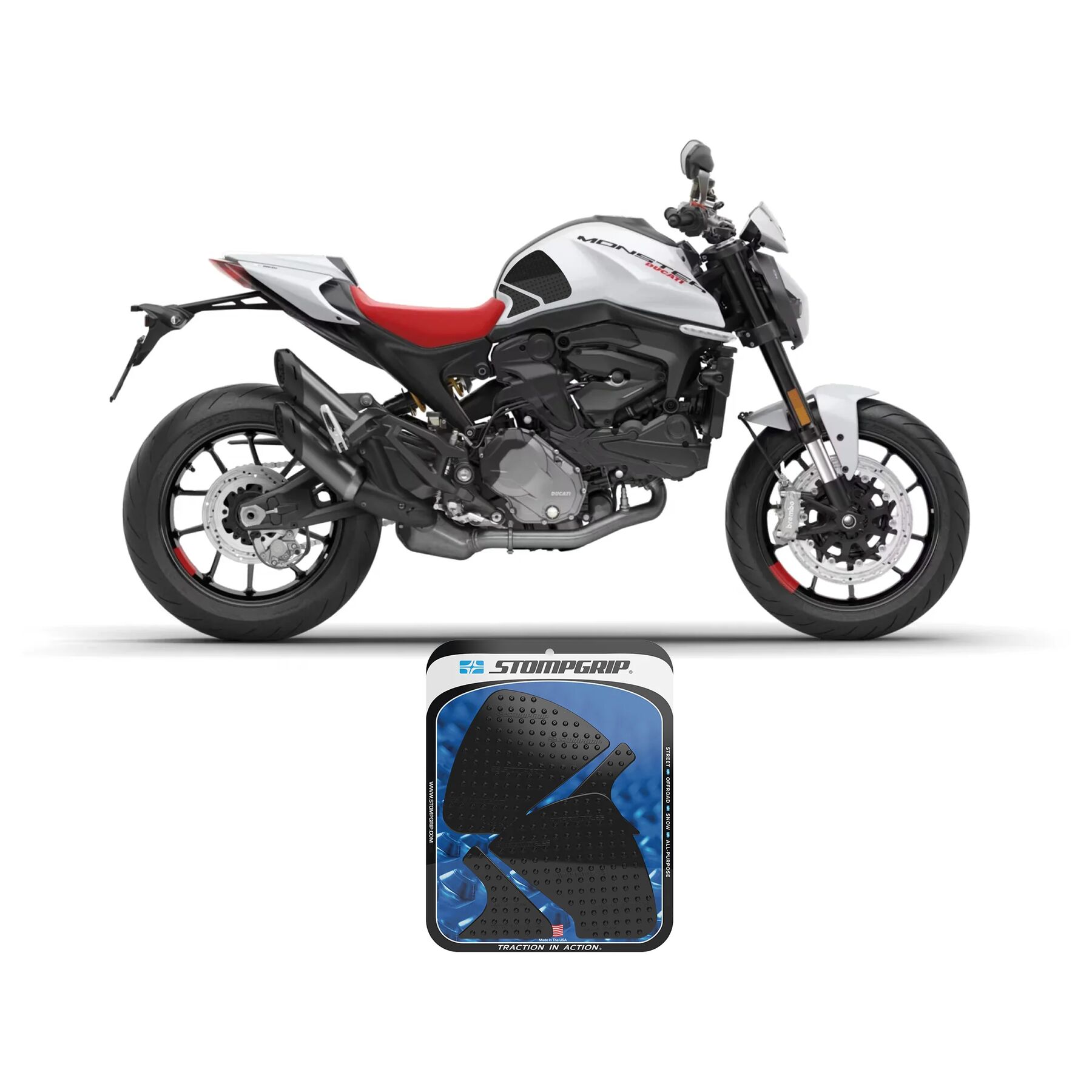 Stompgrip Tank Pad Ducati Monster 937 / Plus / SP / Monster 1200 / S 2