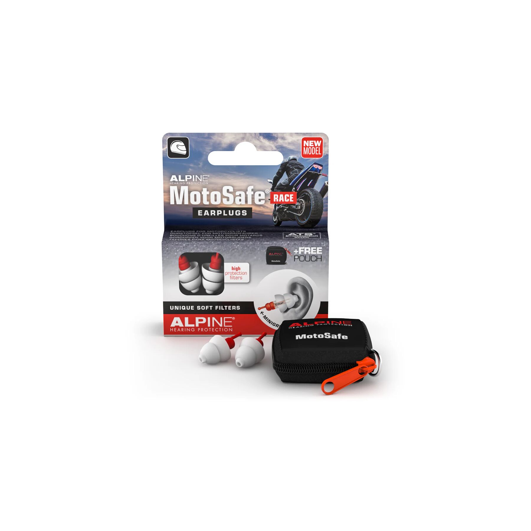 Alpine Hearing Protection Motosafe Race Earplugs