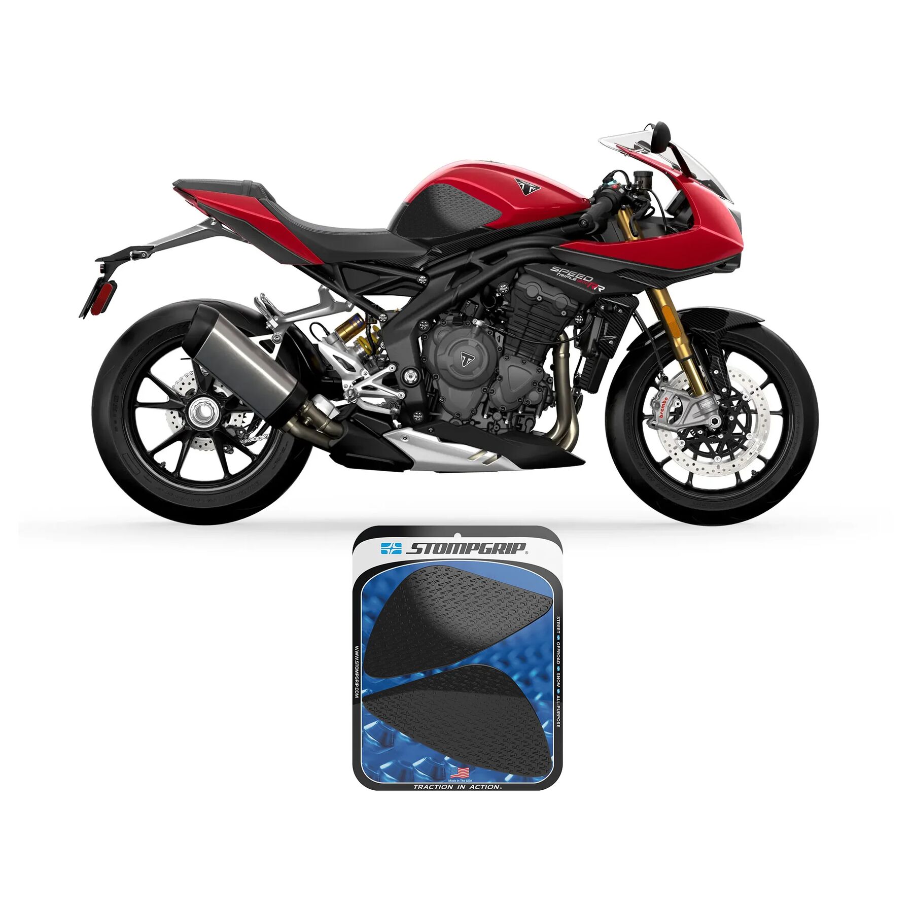 Stompgrip Tank Pad Triumph Speed Triple 1200RR / RS 2021-2025