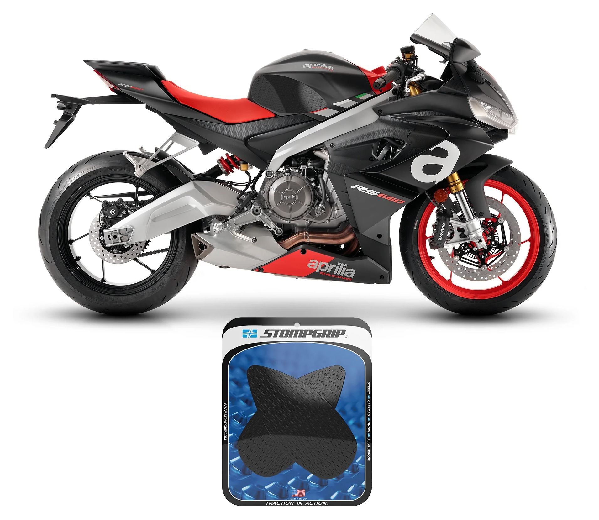 Stompgrip Tank Pad Aprilia RS 660 / Tuono 660 / Factory 2021-2025 Volcano