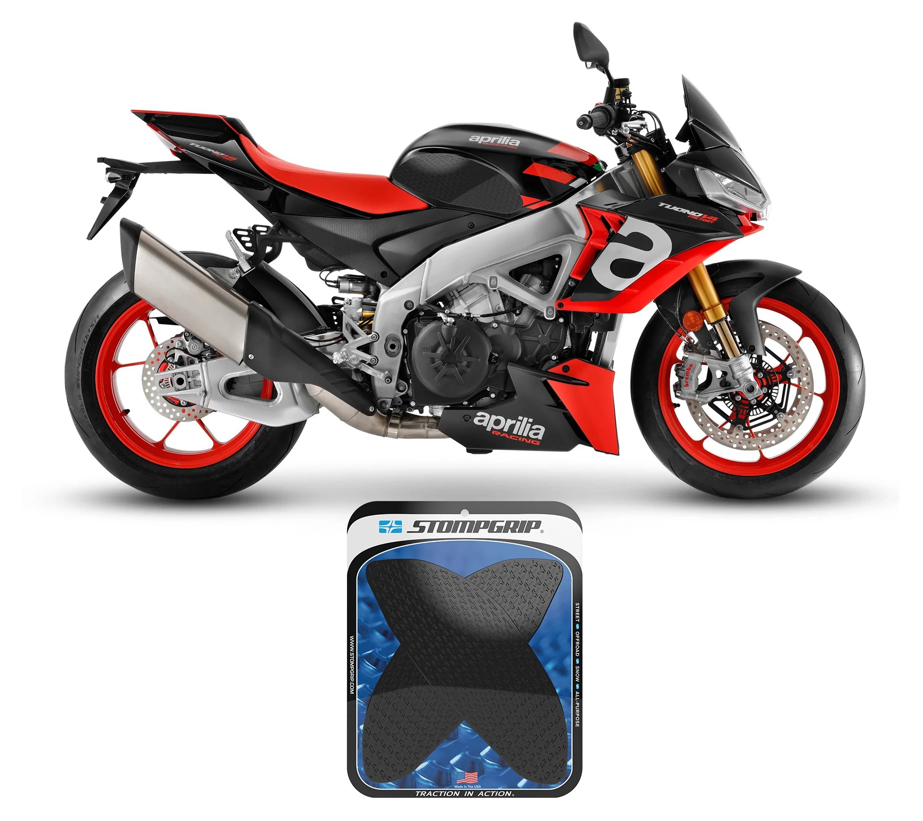 Stompgrip Tank Pad Aprilia RSV4 / Tuono V4 / Factory 2021-2025 Icon