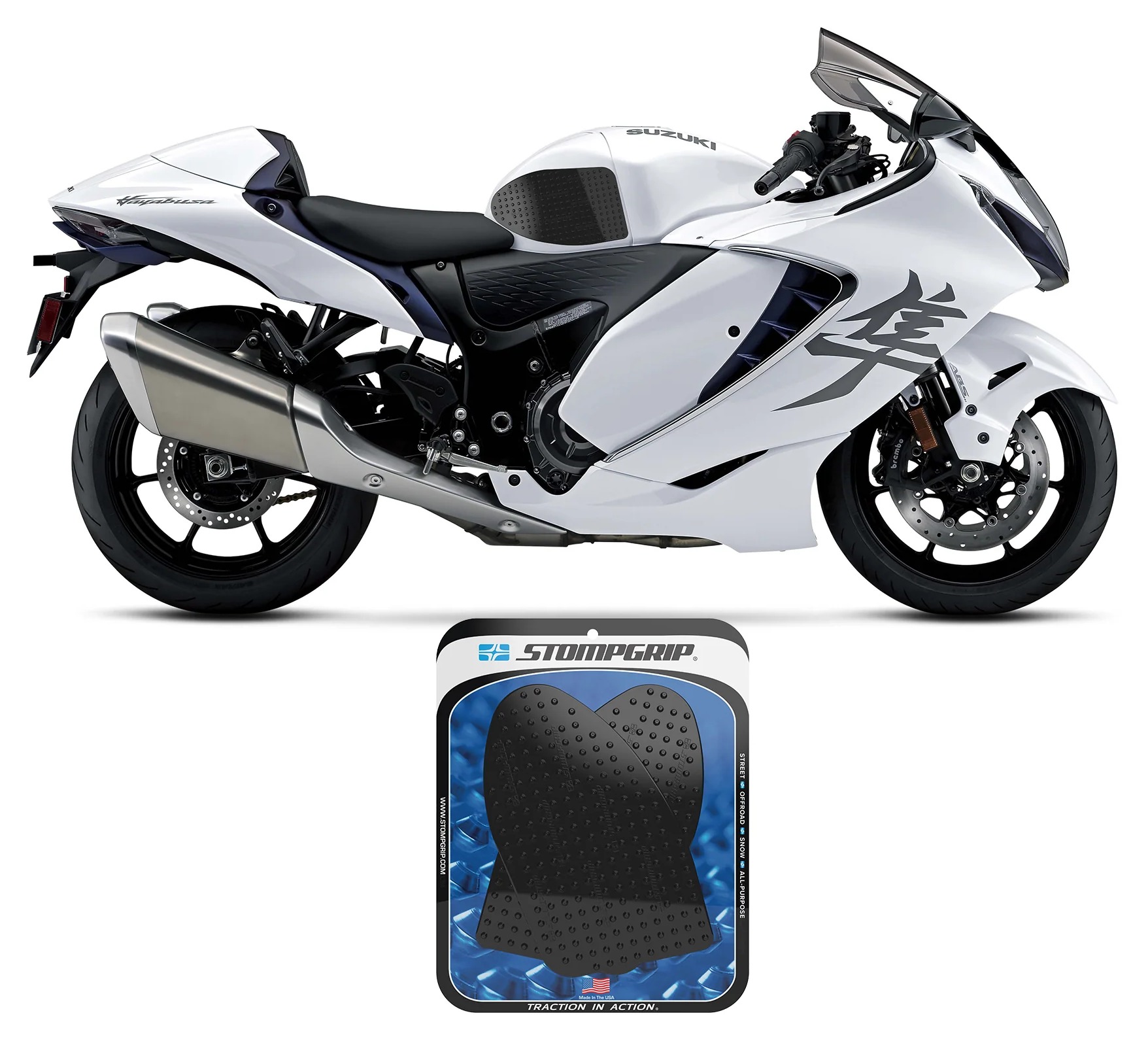 Stompgrip Tank Pad Suzuki Hayabusa 2022-2025 Volcano