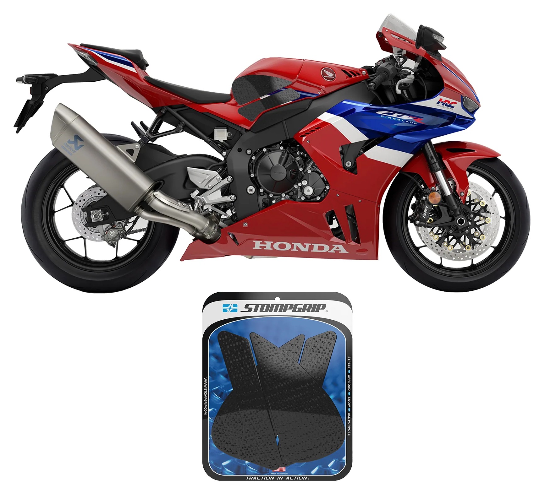 Stompgrip Tank Pad Honda CBR1000RR-R 2021-2025 - RevZilla