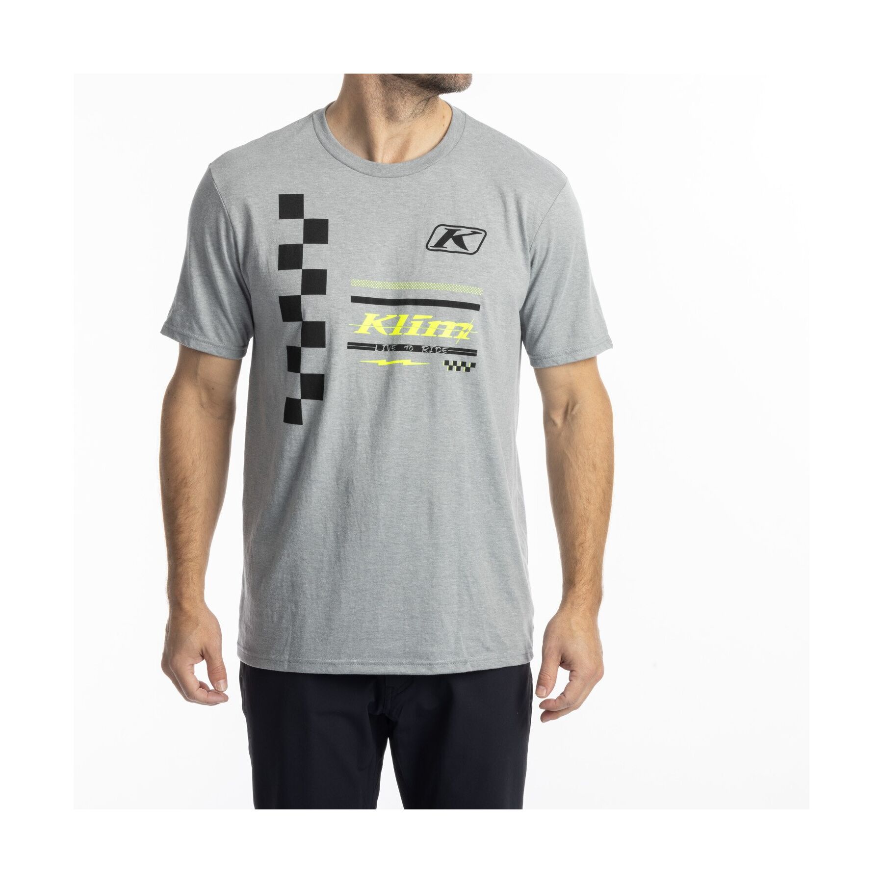 Klim Checkered Flag Tri-Blend T-Shirt
