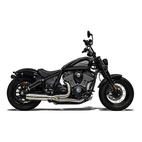 Bassani Road Rage III 2-Into-1 Exhaust With Superbike Muffler For Indian Chief 2022-2025