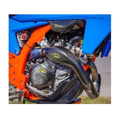 P3 Carbon Fiber Heat Shield KTM / Husqvarna / Gas Gas 450cc 2023-2025 Carbon Fiber / FMF MegaBomb [Open Box]