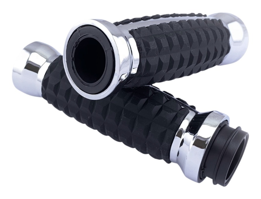 Drag Specialties Grenade Grips For Harley With Throttle by Wire N/A