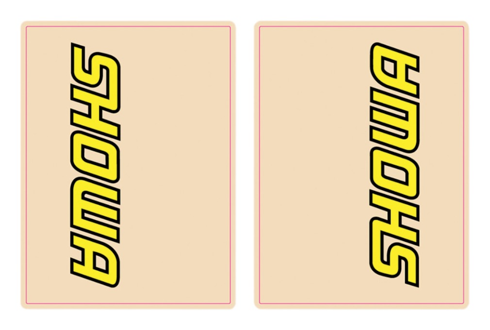 FLU Designs Upper Fork Decals N/A