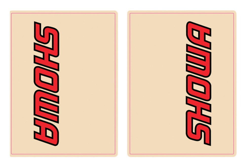 FLU Designs Upper Fork Decals N/A