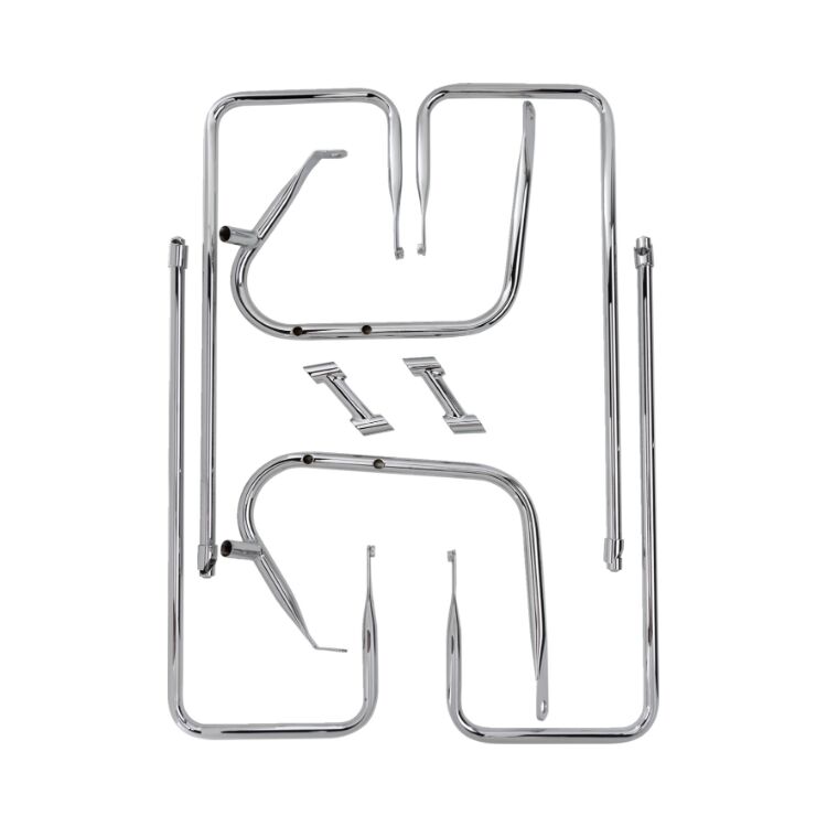 Drag Specialties Saddlebag Guard & Side Rail Kit For Harley Touring