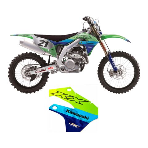 Factory Effex Candy Chrome Shroud / Airbox Graphics Kit Kawasaki KX250 / X / KX450 / X 2024-2026