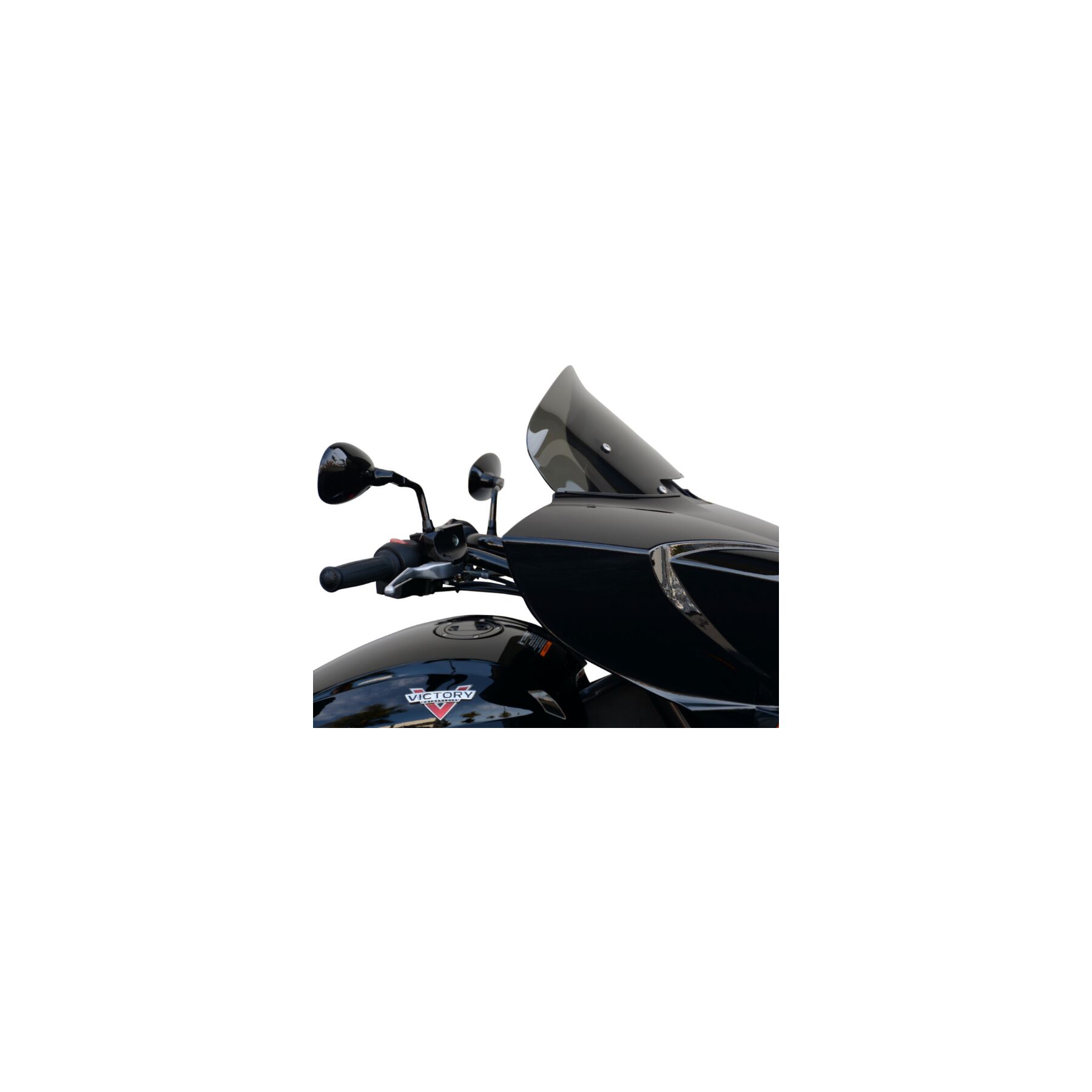 Wind Vest Gun Smoke Windshield For Victory Cross Country / Magnum 2010