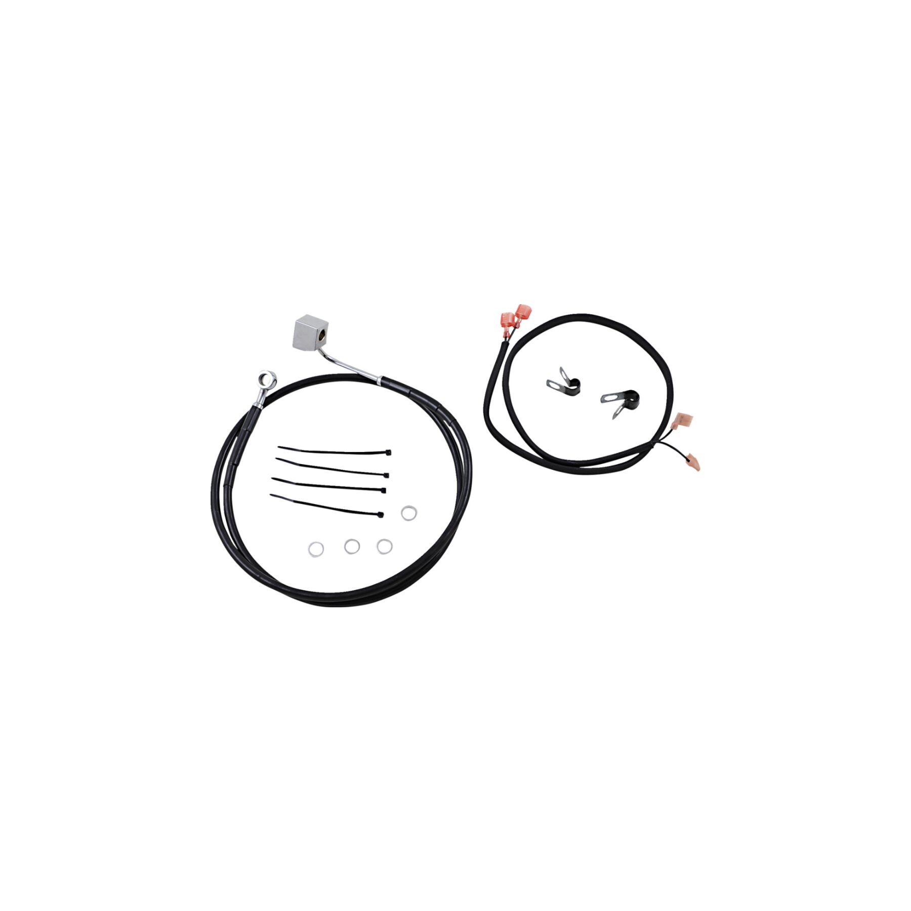 Drag Specialties Rear Brake Line Kit For Non-ABS Harley FL Softail 198