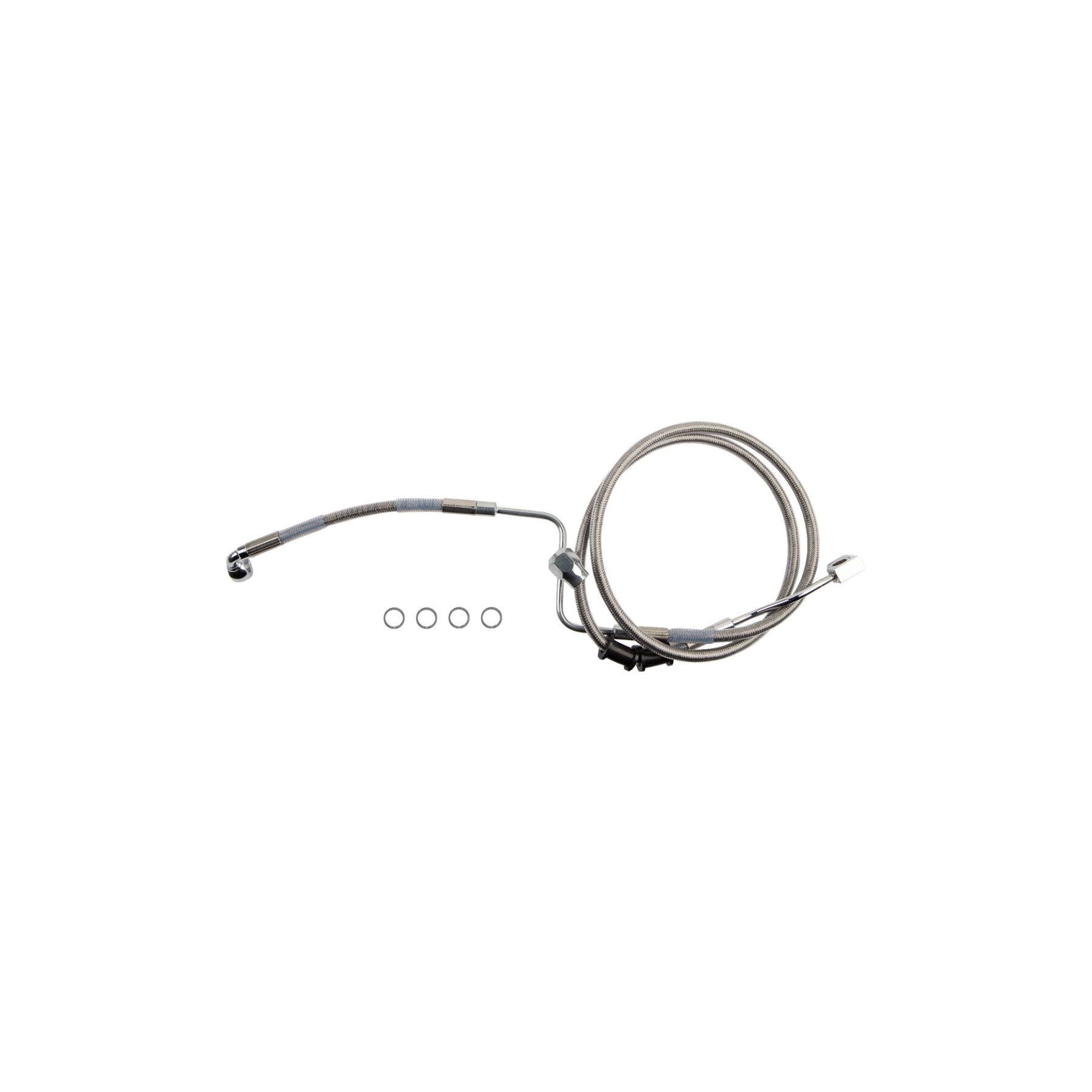 Drag Specialties Rear Brake Line Kit For Harley ABS Softail 2018-2024