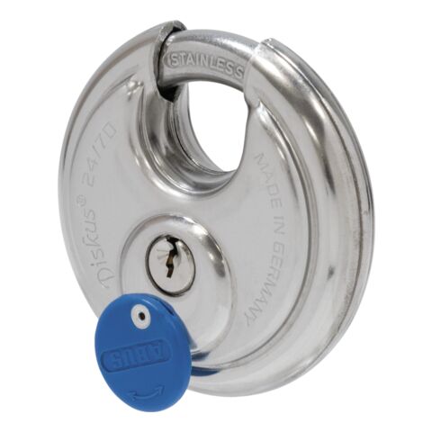 ABUS 24IB Diskus Padlock With Blue Cover